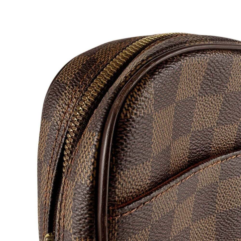 LOUIS VUITTON Authentic Brown Damier Canvas Pochette Hobo Bag - Picture 6 of 12